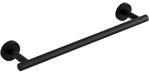 CERANO - Nástenný držiak na uteráky Lineo - čierna matná - 60 cm