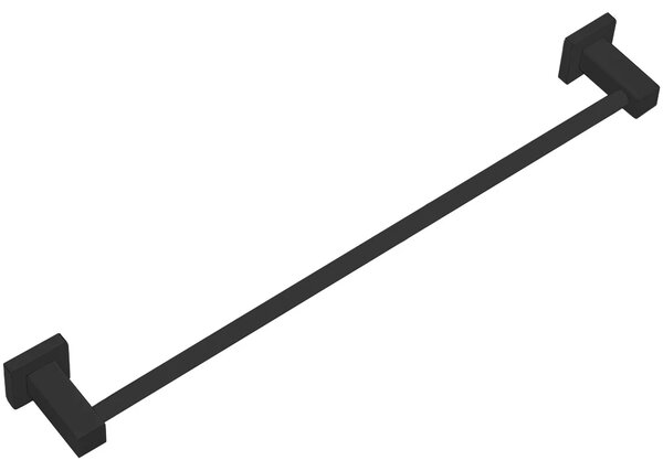 CERANO - Nástenný držiak na uteráky Polo - čierna matná - 60 cm
