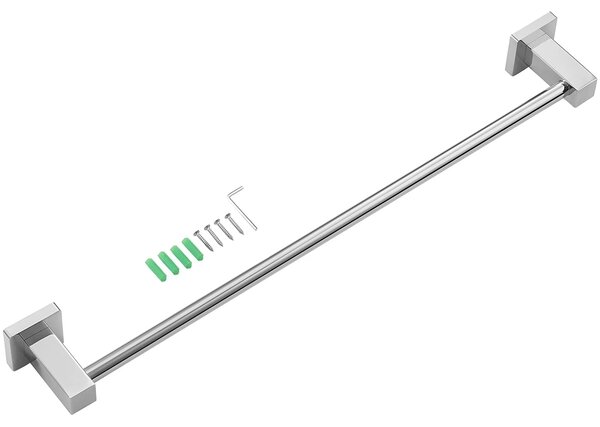 CERANO - Nástenný držiak na uteráky Polo - chróm - 60 cm