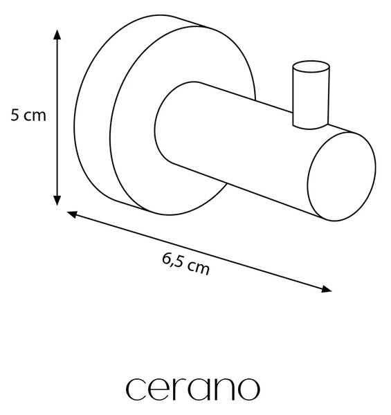 CERANO - Nástenný vešiak na uteráky Lineo - chróm