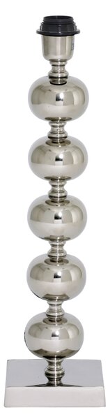 FEDORA Home Stolné svietidlo BALLS so zamatovým zeleným tienidlom, lesklý nikel