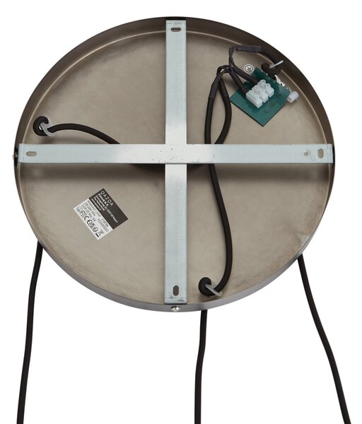 Dizajnová závesná lampa Gun Metal 3-svetelná - Ard