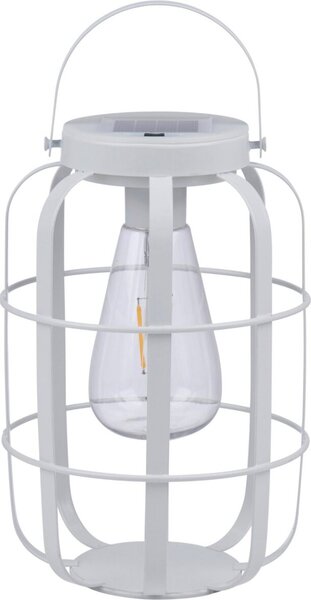 Arti Casa Solárna lampa Solárna lampa do záhrady - Stolná lampa s teplým bielym svetlom - Záhradné svetlo s dobou svietenia až 8 hodín - Vodotesnosť IP44 - 14,5 x 22 cm - Biela