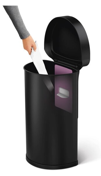Bezdotykový odpadkový kôš z nerezovej ocele 45 l – simplehuman
