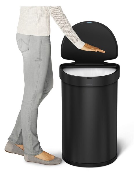 Bezdotykový odpadkový kôš z nerezovej ocele 45 l – simplehuman