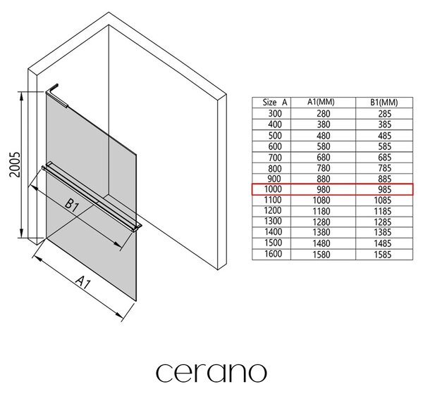 CERANO - Sprchová zástena Walk-in Onyx L-pravá vzpera - 8 mm + polička/držiak na uteráky - chróm, mliečne sklo - 100x200 cm