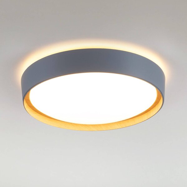 JUST LIGHT. GmbH Stropné svietidlo LED Emilia, trojstupňovo stmievateľné, sivé, Hliník / sivá / zinok, Obývacia izba / jedáleň, kov, Moderný, Závesné svietidlo