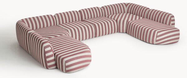 XL modulárna pruhovaná pohovka Wolke