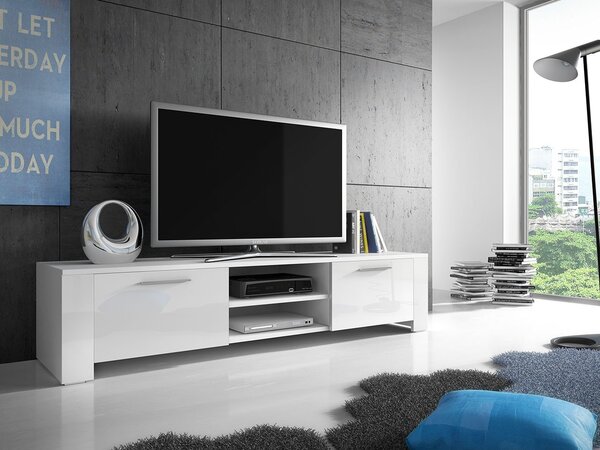Mirjan24 TV stolík Cleo IX, Farby: biela / biely lesk 5902928063561