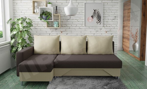 Mirjan24 Rohová sedacia súprava Martin, Dostupné poťahy: Alova 68 + Alova 07, Strana: ľavá 5902928383133