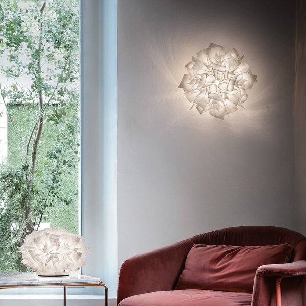 Slamp Veli Couture Medium stropné svetlo, biela, Biela / opálová, Obývacia izba / jedáleň, Plast, Dizajn, Závesné svietidlo