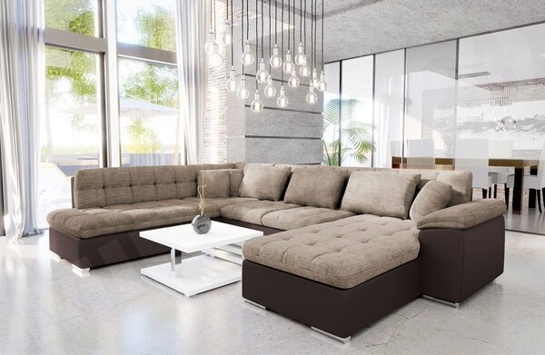 Mirjan24 Rohová sedacia súprava Tony Bis, Dostupné poťahy: ekokoža Soft 066 + Lawa 02, Strana: Pravá - U 5902928002638