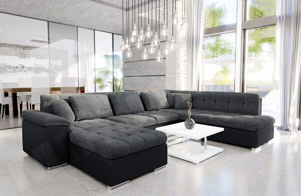 Mirjan24 Rohová sedacia súprava Tony Bis, Dostupné poťahy: ekokoža Soft 011 + Majorka 03, Strana: Ľavá - U 5902928002386