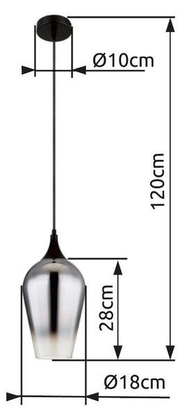Globo 15552H3 závesné stropné svietidlo LAVUS E27