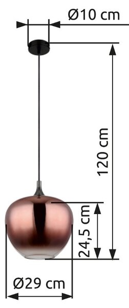 Globo 15548H1G závesné stropné svietidlo MAXY E27