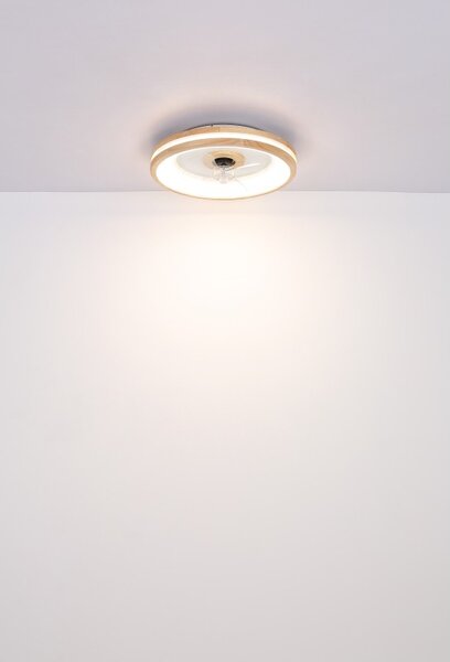 Globo 03650 LED ventilátor s osvetlením GATIAN | 30W integrovaný LED zdroj | 2250lm | 2700-6500K