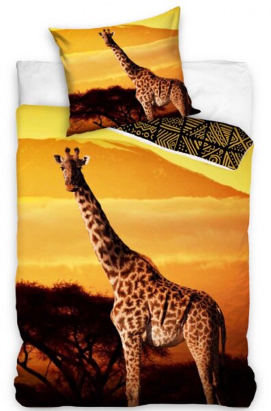 Bavlnené obliečky Žirafa 01 140x200 70x90 cm 100% Bavlna