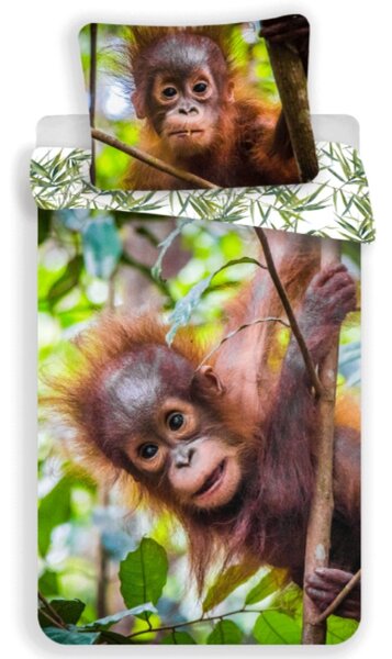 Bavlnené obliečky Orangutan 01 140x200 70x90 cm 100% Bavlna