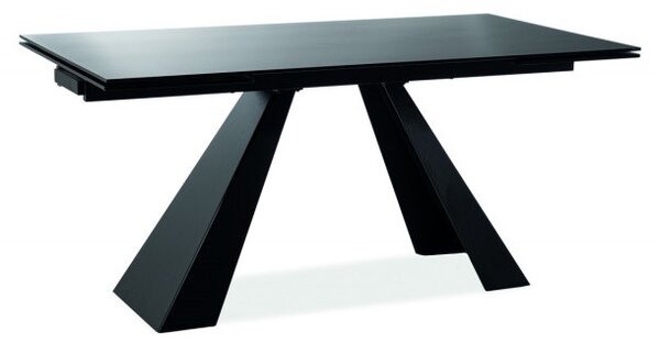 Rozkladací jedálenský stôl AVANTE, 160-240x76x90, černá