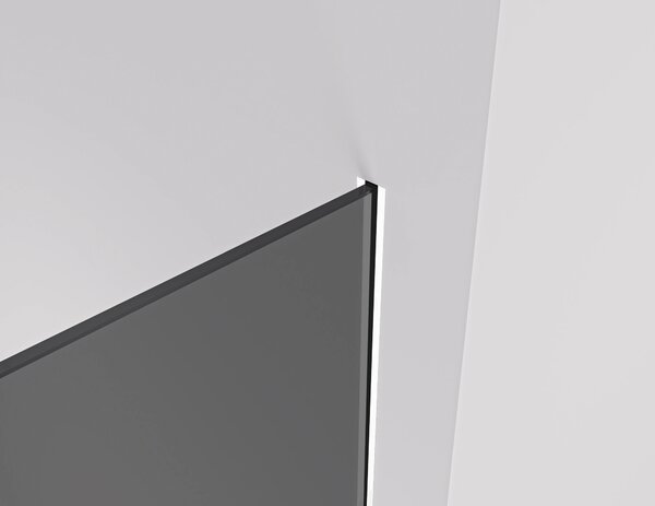 CERANO - Sprchová zástena Walk-in Crystal Ľ/P - 8 mm - bezvzperový systém - biela matná, grafitové sklo - 50x200 cm