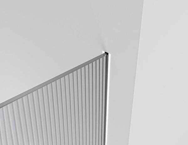CERANO - Sprchová zástena Walk-in Crystal Ľ/P - 8 mm - bezvzperový systém - biela matná, ryhované sklo - 50x200 cm