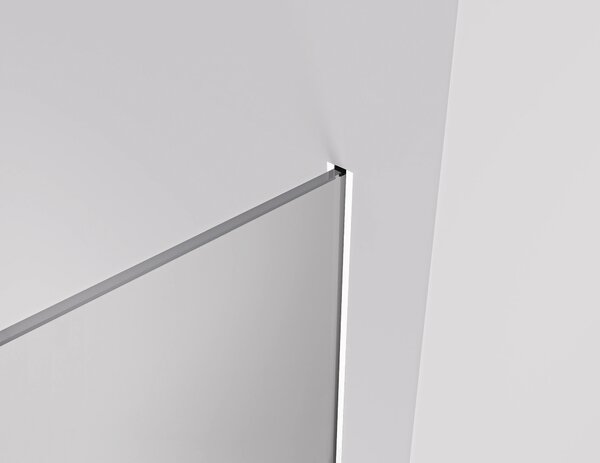 CERANO - Sprchová zástena Walk-in Crystal Ľ/P - 8 mm - bezvzperový systém - biela matná, mliečne sklo - 50x200 cm