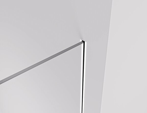 CERANO - Sprchová zástena Walk-in Crystal Ľ/P - 8 mm - bezvzperový systém - biela matná, transparentné sklo - 50x200 cm