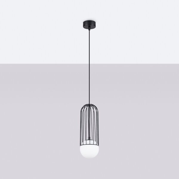 Sollux SL.1332 - Luster na lanku BRINA 1xG9/8W/230V čierna