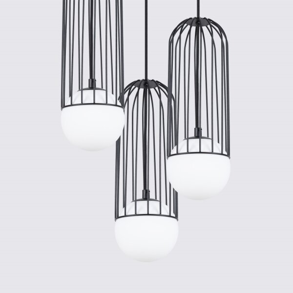 Sollux SL.1336 - Luster na lanku BRINA 3xG9/8W/230V čierna
