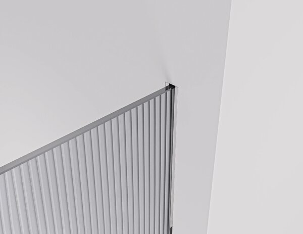 CERANO - Sprchová zástena Walk-in Crystal Ľ/P - 8 mm - bezvzperový systém - chróm, ryhované sklo - 50x200 cm