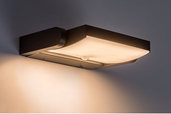 Brilagi-LED Vonkajšie nástenné svietidlo so senzorom ANKLE LED/18W/230V 3000K IP65