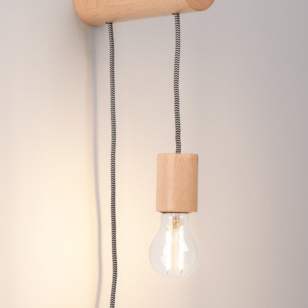 Sollux SL.1644 - Nástenná lampa NIMBI 1xE27/15W/230V buk