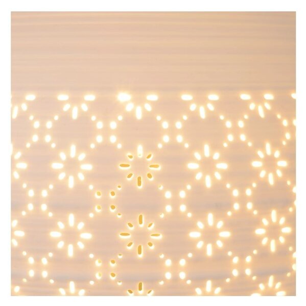 Lucide 13534/26/31 stolná lampička Tiesse 1x40W | E14 - biela, porcelán, vypínač na kábli