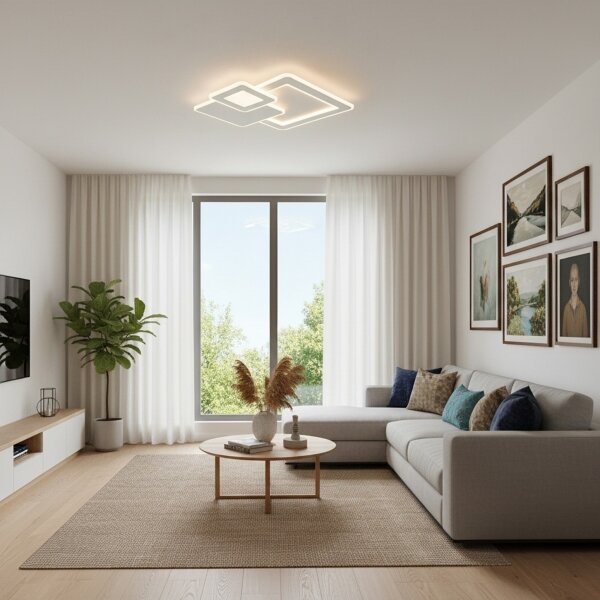 Brilagi - stmievateľné stropné LED svietidlo MODERN LED/93W/230V 3000-6000K + diaľkové ovládanie
