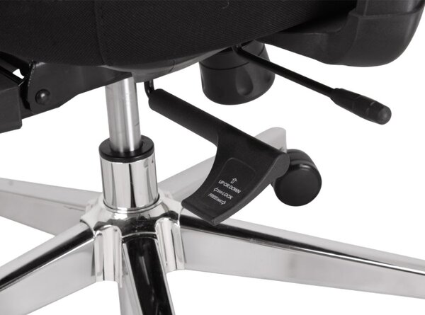 Kancelárska ergonomická stolička Neoseat ALLY — čierna, nosnosť 150 kg