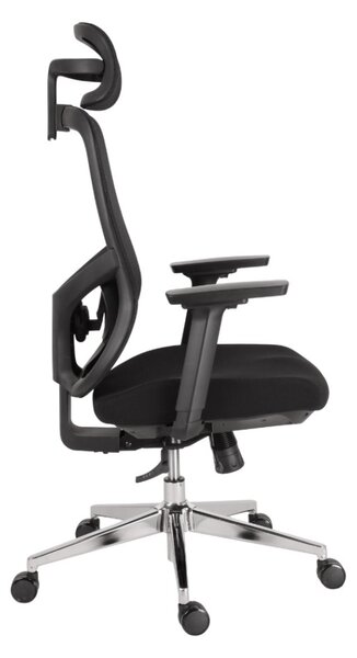 Kancelárska ergonomická stolička Neoseat ALLY — čierna, nosnosť 150 kg
