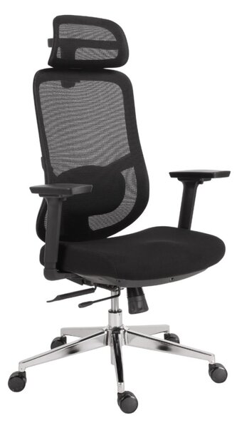 Kancelárska ergonomická stolička Neoseat ALLY — čierna, nosnosť 150 kg