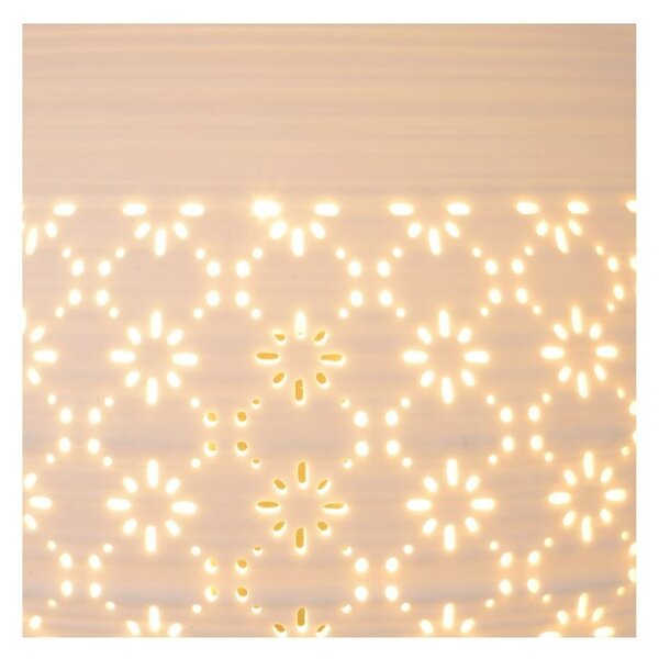 Lucide 13534/30/31 stolná lampička Tiesse 1x40W | E14 - biela, porcelán, vypínač na kábli