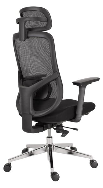 Kancelárska ergonomická stolička Neoseat ALLY — čierna, nosnosť 150 kg