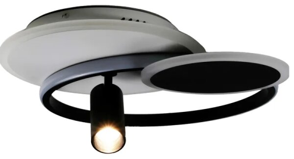 LED Stmievateľné svietidlo LED/65W/230V 3000-6500K biela/čierna + diaľkové ovládanie