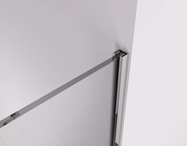 CERANO - Sprchová zástena Walk-in Crystal TL/P - 8 mm - bezvzperový systém - chróm, mliečne sklo - 60x50x200 cm