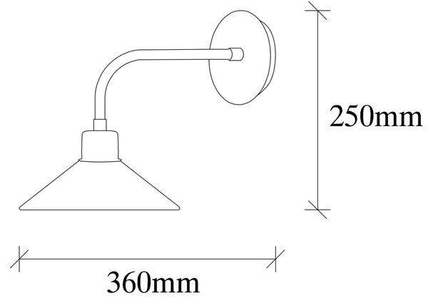 Opviq Nástenná lampa Sivani V mosadz