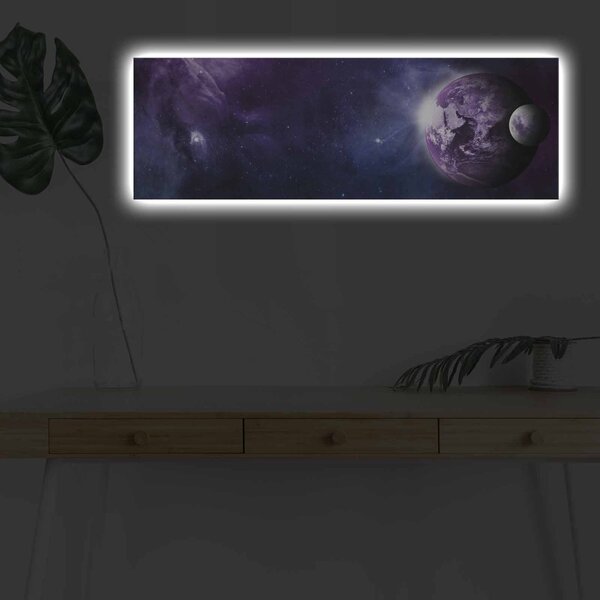 Wallity Obraz s LED osvetlením UNIVERSE 30 x 90 cm