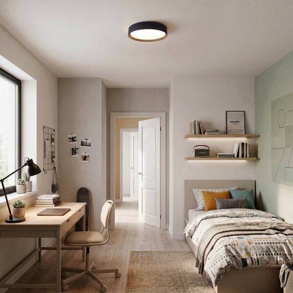 Brilagi - LED stmievateľné stropné svietidlo LUCIA LED/48W/230V pr. 41 cm čierne+diaľkové ovládanie