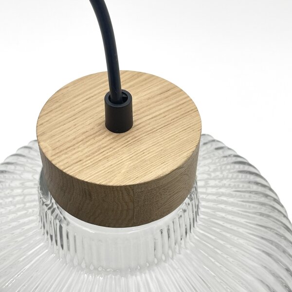 Luster na lanku ASTA 1xE27/60W/230V pr. 28 cm dub