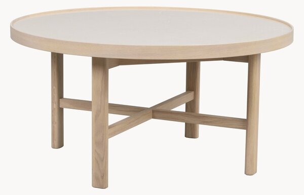 Okrúhly konferenčný stolík z dubového dreva Marsden, Ø 90 cm