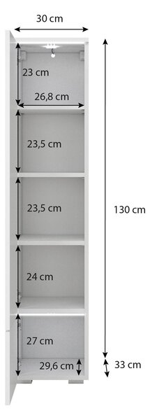 VYSOKÁ SKRINKA P & B - Obývacie zostavy, Online Only