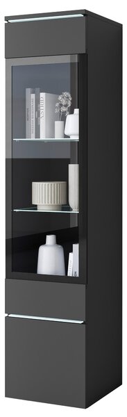 VITRÍNA, čierna, 30/130/33 cm P & B - Sklenené vitríny, Online Only