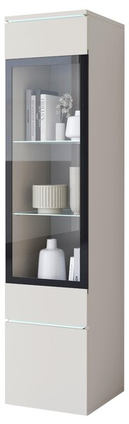 VITRÍNA, béžová, kašmírová, 30/130/33 cm P & B - Sklenené vitríny, Online Only