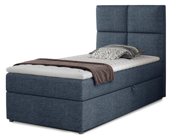 Čalúnená jednolôžková posteľ RIVIA, 90x108x210, sawana 80